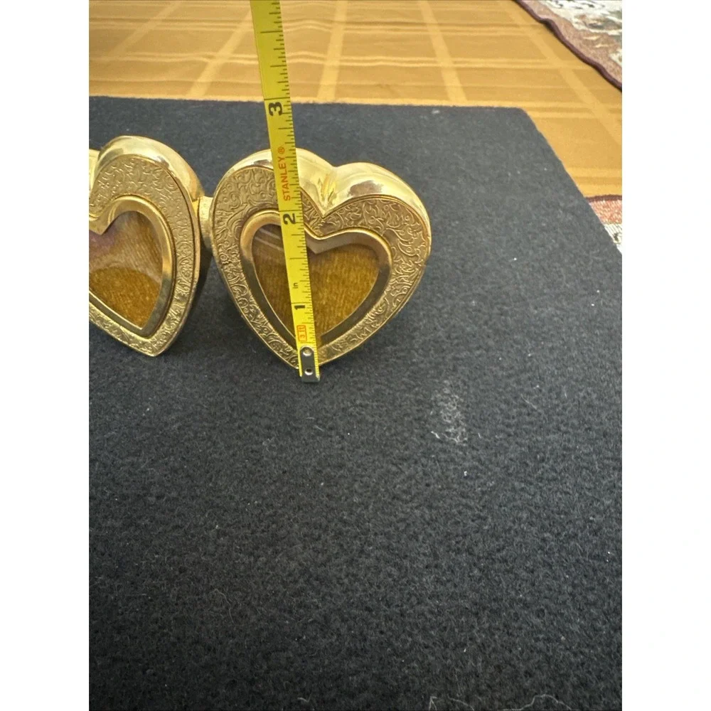 Vintage Ted Arnold Brass Heart Shape Picture Frame 4,3/4